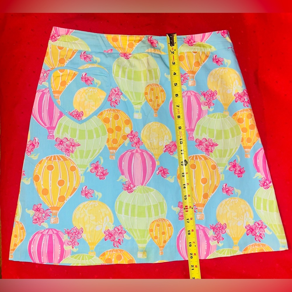 Lilly Pulitzer Blue Hot Air Balloon A-Line Skirt - Picture 5 of 5